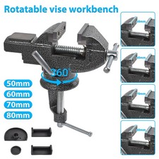 Work Bench Vice Engineer Jaw Swivel Base Workshop Vise Clamp 50-80mm Heavy Duty