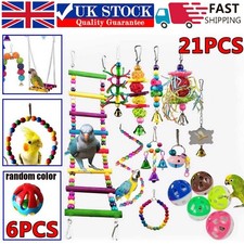 21 Pack Parrot Toys Set Metal