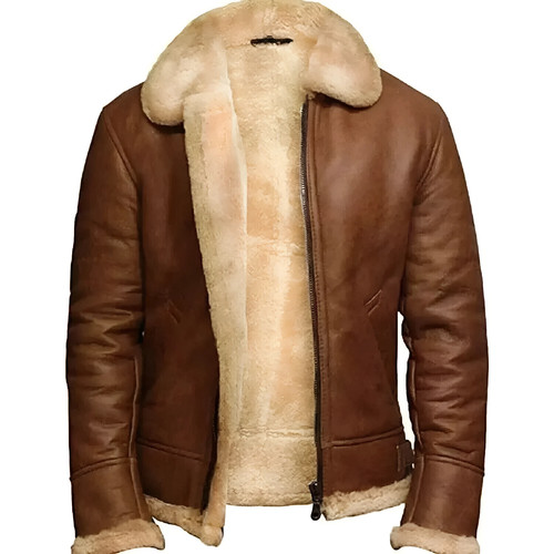 Men brown raf bomber - men's,