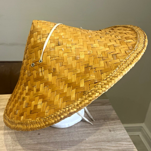 Vintage asian bamboo - rice, hat
