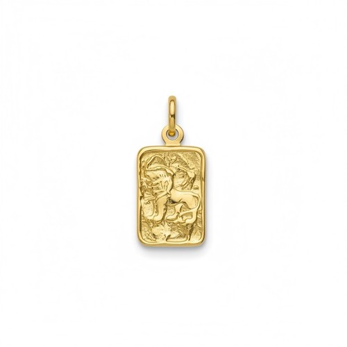 9ct yellow gold leo - leo, lion