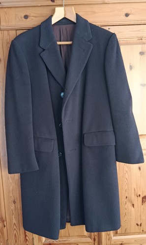 Vintage black crombie 38r - black,