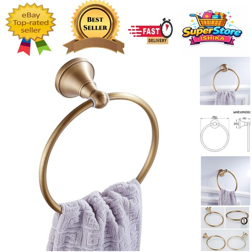 Sturdy round towel holder - round, in