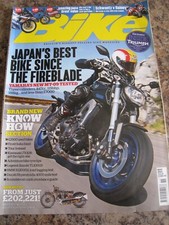 BIKE NOV 2013 JAPAN YAMAHA MT-09 INDIAN HARLEY SAHARA OLD TRAIL BIKE IRELAND