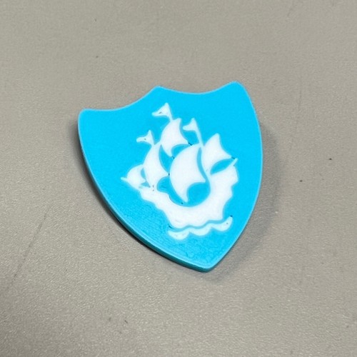 Blue peter badge prop - peter,