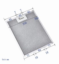 Amazinpure 300 x 250 mm Cooker Hood Metal Mesh Filter
