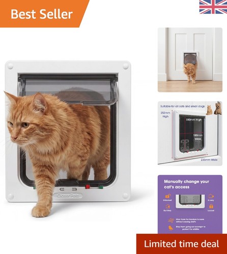 Way locking cat flap - flap, for