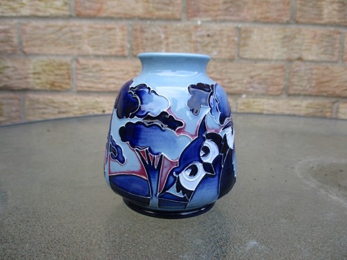 Moorcroft blue engobe tree - moorcroft,