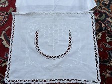 Old nightdress case White work lace, ladder stitch embroidery; grandaughter gift