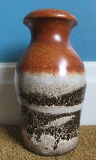 Vintage West German Scheurich Keramik Fat Lava Vase 208-21