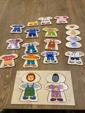 Wooden Animal Dress-Up Puzzle – Mix & Match Clothes – Toddler/Preschooler Toy #1