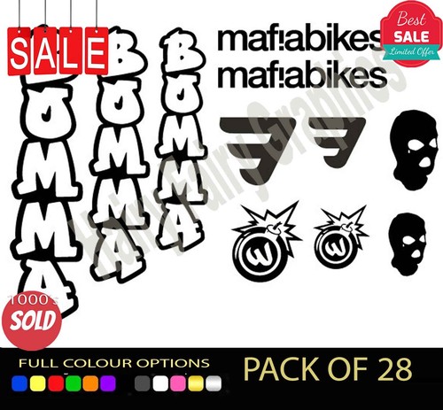 Mafia bomma bike labels - x,