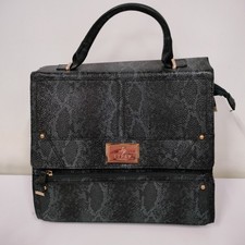 Lipsy Navy Blue Mock Croc Tote Bag Handbag