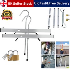 2PCS/SET Heavy Duty Ladder Roof Rack Clamp Clamps Lockable Universal Safe Ladder