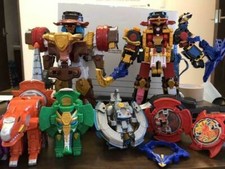 Power Rangers Ninja Steel Ninninger DX Megazord 5p Set Bull Rider Astro BANDAI