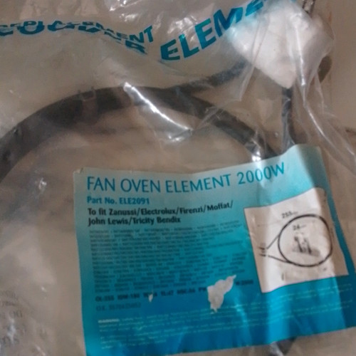 Element fan oven - oven, 2000w