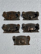 5X Antique Art Nouveau Furniture Dresser Drawer Handles