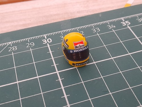 Ayrton senna helmet scale - ayrton,
