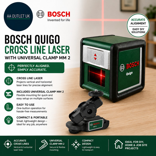 Bosch quigo cross line laser - quigo,