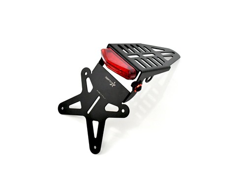 Black adjustable license plate - black,