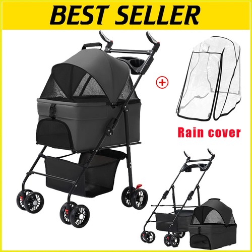 Pet stroller dog - cat, folding