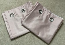 NEXT PINK LINED Eyelet  CURTAINS SIZE 66 Inches Wide 72 Inches Long