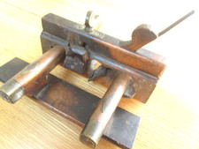 Antique Wooden Plough Plane Vintage Tool