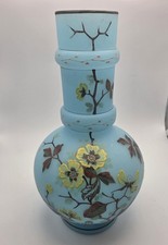 Victorian Blue Satin Art Glass