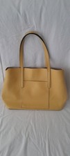 M&S ladies honey muted yellow soft shoulder handbag vgc 04797371