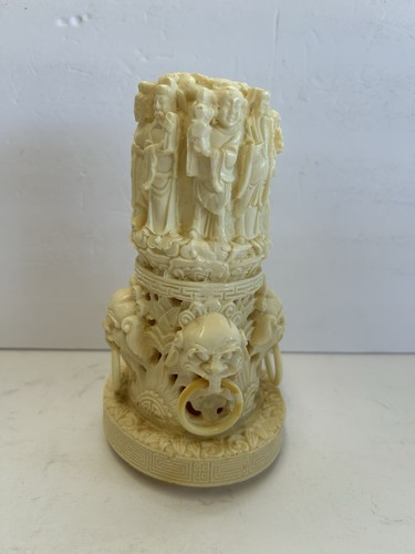Vintage asian carved resin - asian,
