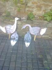   FOUR  Vintage Style Hand Crafted  5mm ply Goose Decoys  (3D effect type)