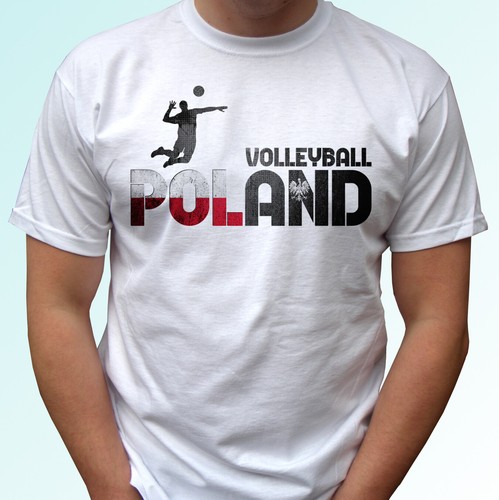 Poland volleyball shirt top - t,