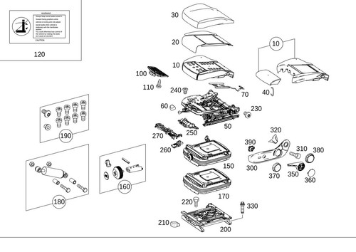 Mercedes benz genuine seat - genuine,