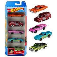 Hot Wheels Set of 5 Toy Cars Extreme Race Assorted Styles Toy Vehicles in 164...