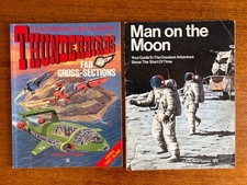  Thunderbirds Cross Sections 1993 & Man on the Moon 1969 Vintage Books