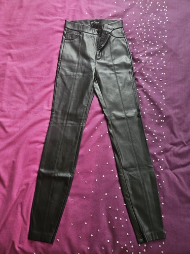 Zara black faux leather - faux,