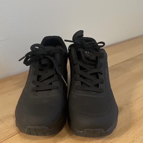 Skechers men black lace - black, lace-up