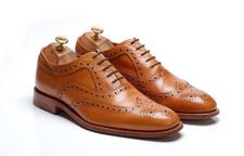 Loake Tan Brown Brogues Shoes