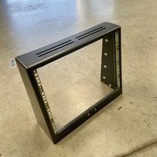 Ex-BBC 8u 19" Angled Case Desk Rack Unit Cabinet UK Audio Recording Radio Studio