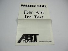 Abt tuning brochure - tuning, press