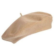 Beige Wool Beret Fashion