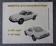 GINETTA G15 COUPE orig 1968 UK