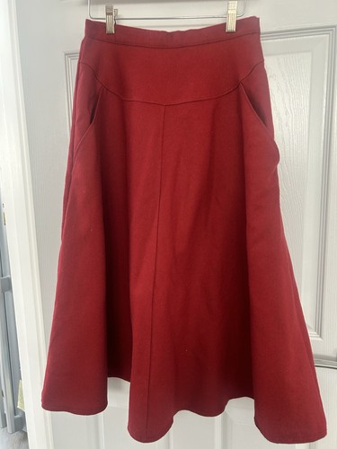 Alexon ladies red flared skirt - red,