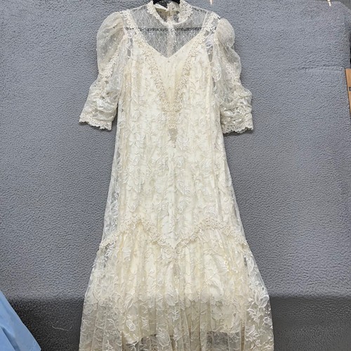 Vtg lace wedding - vtg, dress