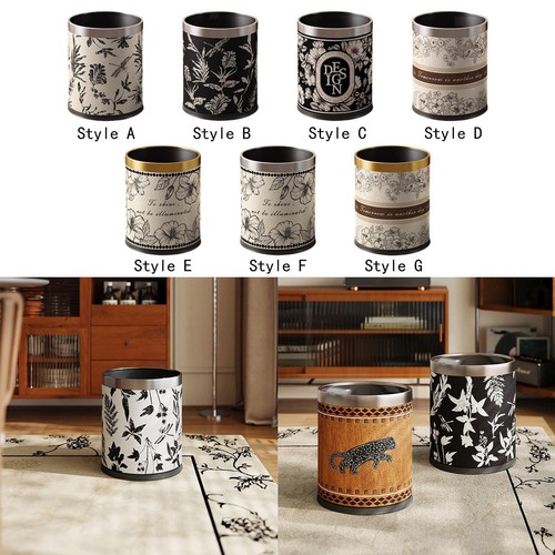 Round trash can - round,