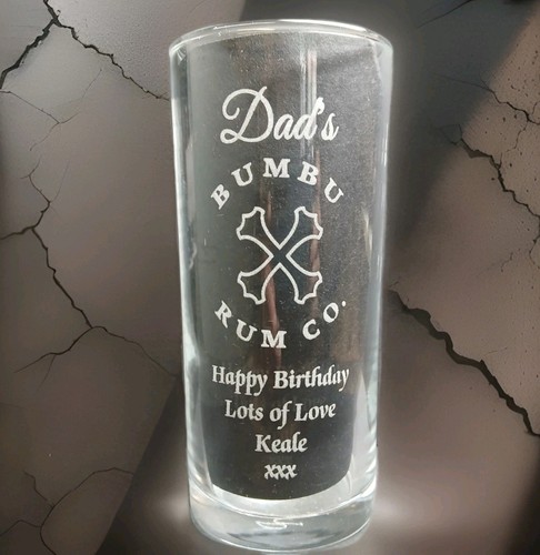 Personalised bumbu rum glass - personalised,