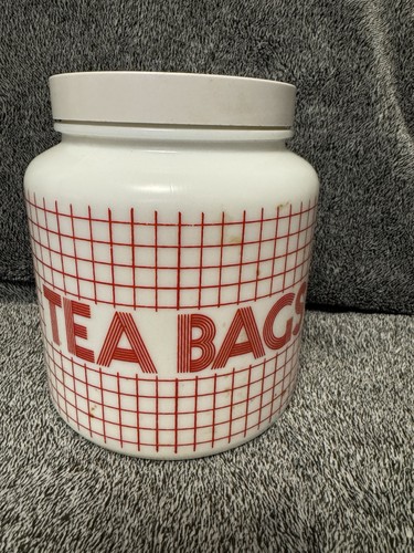 Vintage milk glass flour - vintage,