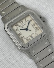 Cartier Santos Galbee Stainless Steel Quartz Gents Watch 2025 Service 29mm 1564