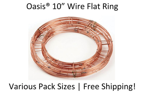 Wire wreath frame flat - wire,