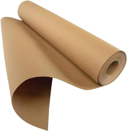 Brown wrapping paper roll - brown,